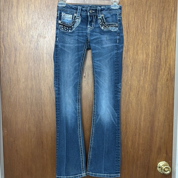Kids Miss Me Bootcut Jeans - Picture 1 of 8